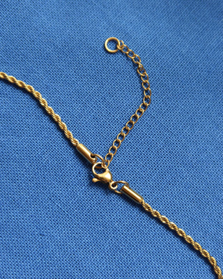 Rope chain with lobster clasp and extender