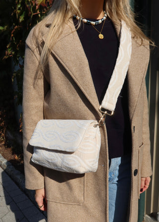 White Wave Crossbody Bag