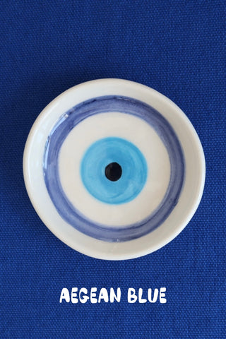 Hand-Painted Ceramic Evil Eye Dish