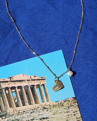 Parthenon Necklace with Freshwater Pearl