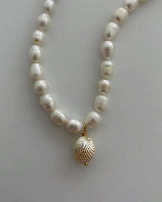 Pink Shell Freshwater Pearl Necklace