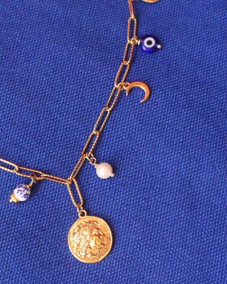 Alexander the Great / Sun Charm Necklace - Gold