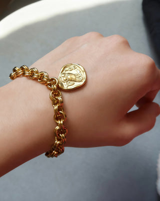 Athena's Owl of Widsom Chain Bracelet