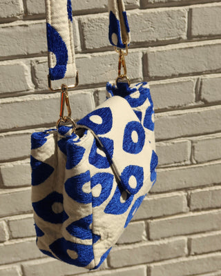Evil Eye Crossbody Bag with Adjustable Strap