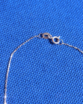 Sterling silver 925 necklace with a delicate chain and spring ring clasp